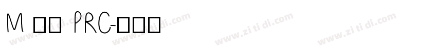 M 盈黑 PRC字体转换